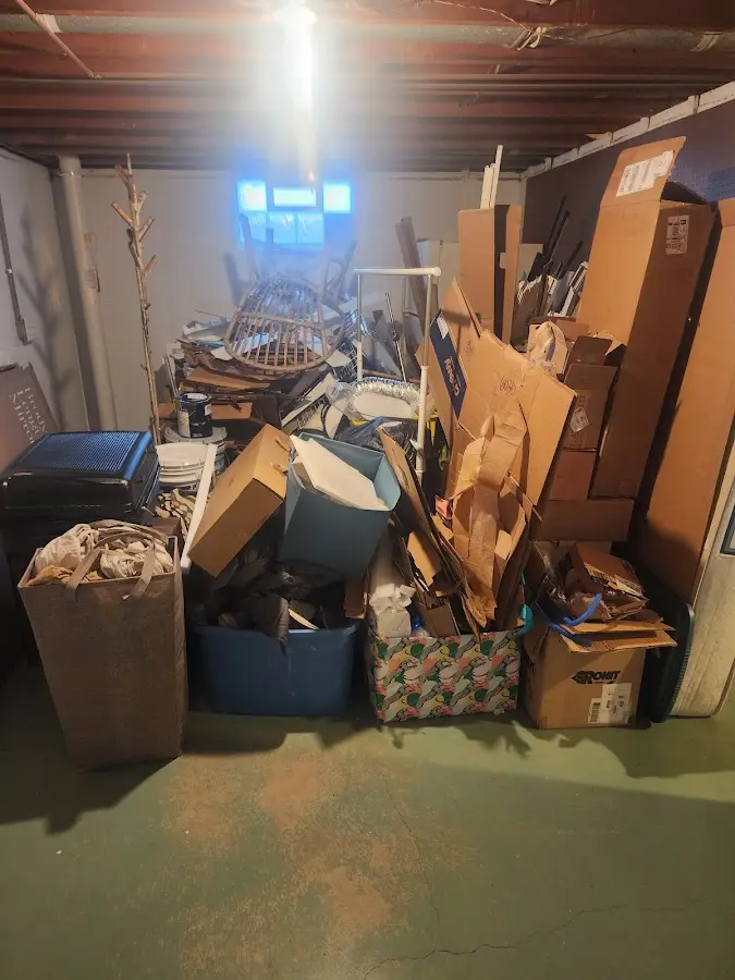 Roll-off dumpster container at job site for 8 Yard Dumpster Rental in Citronelle